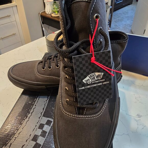 Vans Skate Authentic High VCU Men's Size 10 Ashalt Black VN000D901O7 NEW - Picture 3 of 10